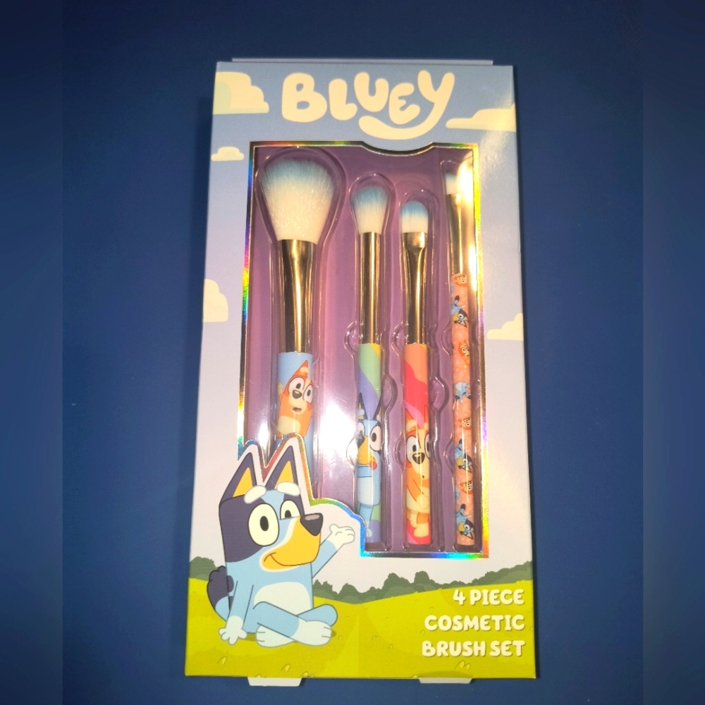 Bluey 4-Piece Cosmetic Brush Set